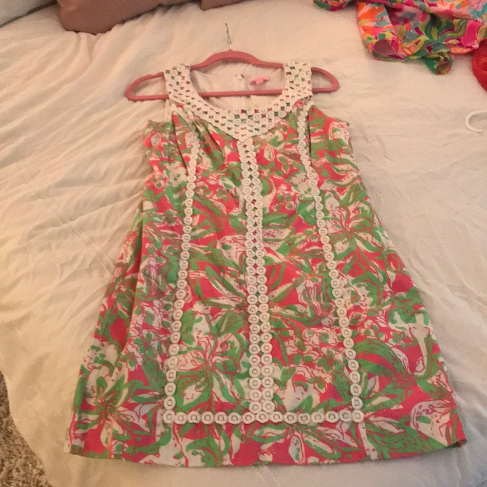Lilly Pulitzer MacFarlane Lace Detail Shift Dress